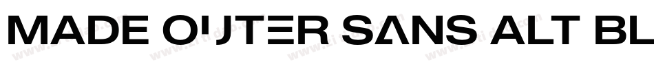 MADE Outer Sans Alt Black PERSONAL USE字体转换